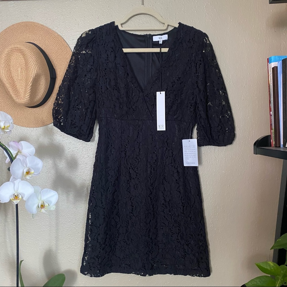 Lace Nordstrom black dress